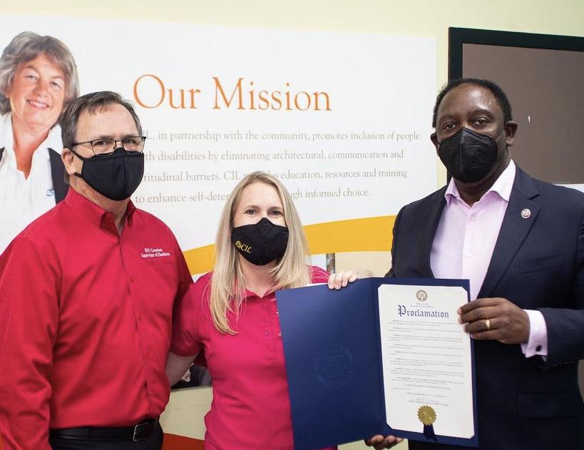 Mayor Jerry Demings proclaimed accessibility for voters with disabilities in Orange County 1